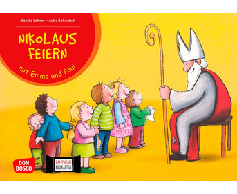 Kamishibai Bildkarten Nikolaus feiern mit Emma und Paul