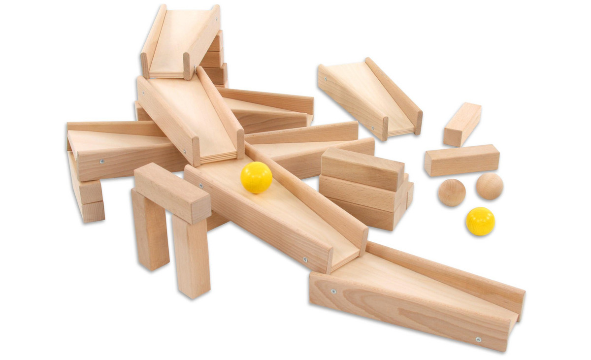 Betzold Kugelbahn-Set, 40-teilig