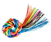 folia Scoubidou Flechtschnüre Basic Mix 100 cm 100 Stück 2