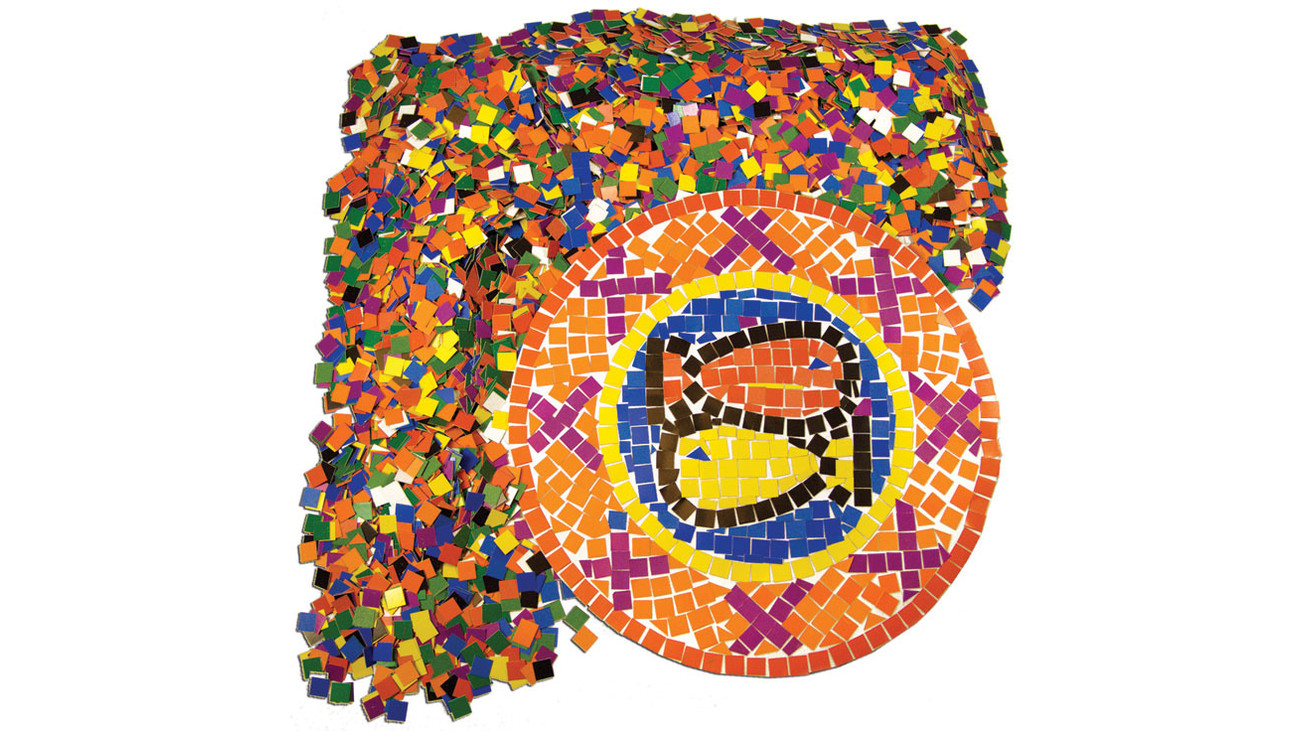 10.000 quadratische Papier-Mosaik-Plättchen