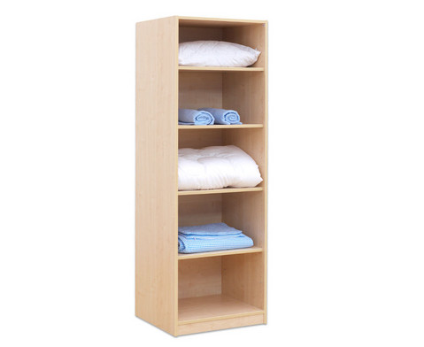 Großer Bettzeugschrank, 4 Einlegeböden, als Regal, Breite 64 Kleiner Bettzeugschrank, 4 Einlegeböden, als Regal, Breite