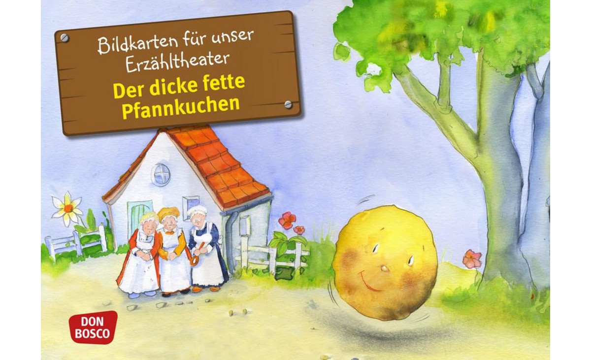 Der dicke fette Pfannkuchen. Kamishibai-Bildkartenset