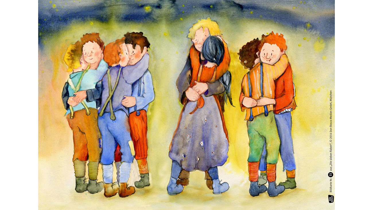 Bildkarten Die sieben Raben betzold.at