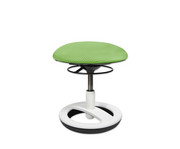 Hocker Round niedrig mit Alu Standfuß 1
