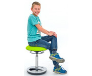 Hocker Round niedrig mit Alu Standfuß 3