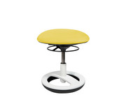 Hocker Round niedrig mit Alu Standfuß 4