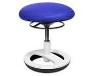 Hocker Round niedrig mit Alu Standfuß 6