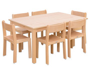Betzold Möbel Set Ortho Sitzhöhe 42 cm Tischhöhe 70 cm Ahorn 2