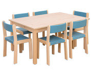 Betzold Möbel Set Ortho Sitzhöhe 42 cm Tischhöhe 70 cm Ahorn 1