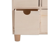 Tischkommode aus Holz 4