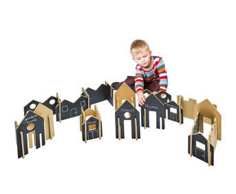 Kreidetafel Bausatz Happy Architect 28 teilig