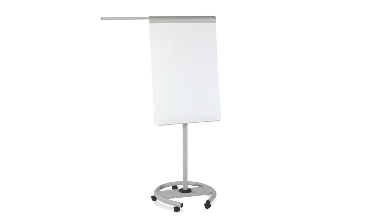 Flipchart auf Rollen mit 2 Seitenarmen