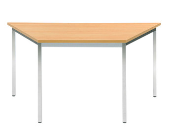 Vielzweck Trapez Tisch 160 x 80 x 80 mit quadratischen Tischbeinen
