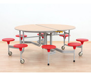 Tisch Sitz Kombination oval 8 Hocker 4