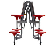 Tisch Sitz Kombination oval 8 Hocker 6