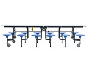Outdoor Tisch Sitz Kombination rechteckig 3