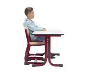 Zweier Schülertisch C Fuß ohne Drahtkorbablagen 6