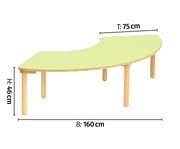 Betzold Baccus Segmenttisch 6