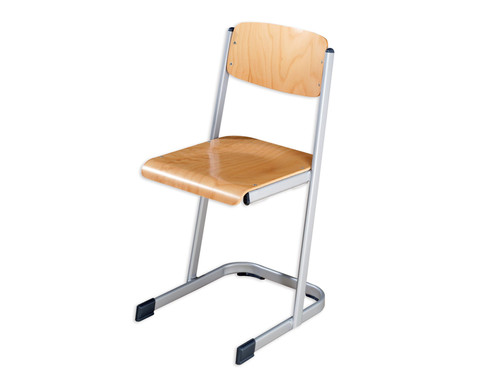 Schuelerstuhl hoehenverstellbar 34 - 42 cm mit geschlossenem Sitztraeger