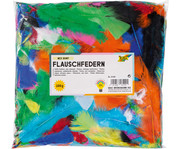 folia Flauschfedern Mix 100g farbig sortiert 6