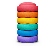 stapelstein® Mini rainbow 6 Stück ∅ 13 5 cm 4