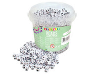 Buchstabenperlen eckig 1250 Stück 3