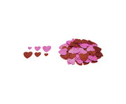 Selbstklebende Moosgummi Sticker Glitter 100 Stück 2