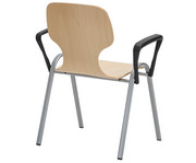 Schalenstuhl College mit Armlehnen 3