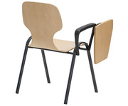 Schalenstuhl College mit Tablar 3