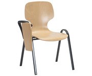 Schalenstuhl College mit Tablar 4