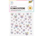 folia Herz Schmucksteine selbstklebend 54 Stück 3