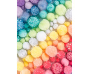 folia Pompons Mix Jumbo 300 g 6