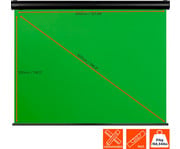 Greenscreen Motorleinwand Key 6