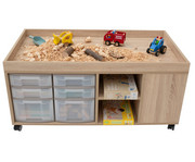 Betzold Materialwagen mit Aufkantung rechteckig 2