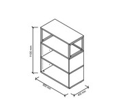 Betzold Flexwall Offenes Regal 3 OH 2
