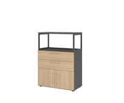 Betzold Flexwall Kombischrank 3 OH 2 Schübe 1 offenes Fach 3