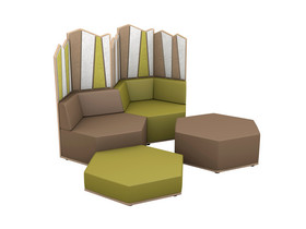 Betzold Sechseck-Lounge Set 6