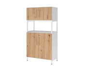 Betzold Flexwall Kombischrank 4 OH 1 offenes Fach 1