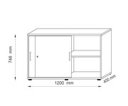 Betzold Advanced Schiebetürenschrank 2 OH 2