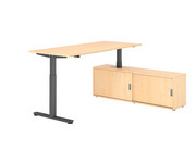 Betzold Schreibtisch Comfort mit Sideboard elektrisch höhenverstellbar 6