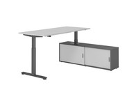 Betzold Schreibtisch Comfort mit Sideboard elektrisch höhenverstellbar 5