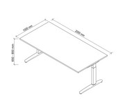 Betzold Schreibtisch VXB höhenverstellbar 6