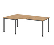 Betzold Eckschreibtisch VHS höhenverstellbar 200 x 120 cm 1
