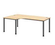 Betzold Eckschreibtisch VHS höhenverstellbar 200 x 120 cm 3