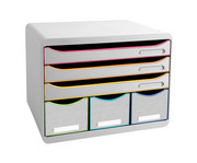 Exacompta Schubladenbox STOREBOX 6 Fächer 2