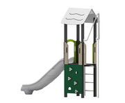 Spielturm mit Rutsche und Kletterwand 4