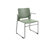 Topstar Besucherstuhl Visit Lite mit Armlehnen Kunststoffsitz 4er Set 1
