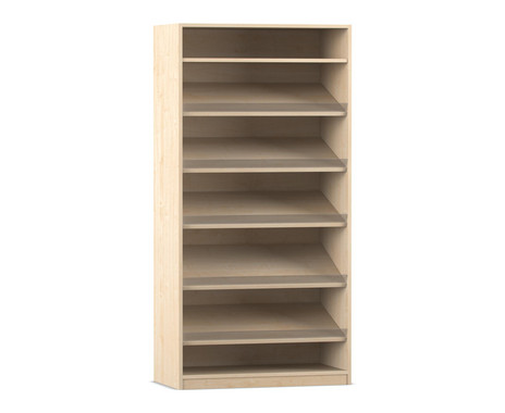 Flexeo® Regal 5 Schrägablagen 2 Fächer