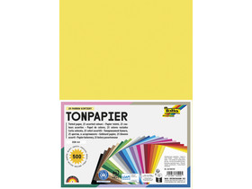 folia Tonpapier, 130 g/m², DIN A4, 500 Blatt, 25 Farben