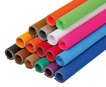 Bastelwellpappe 50 x 70 cm 10 Bogen Einzelfarben